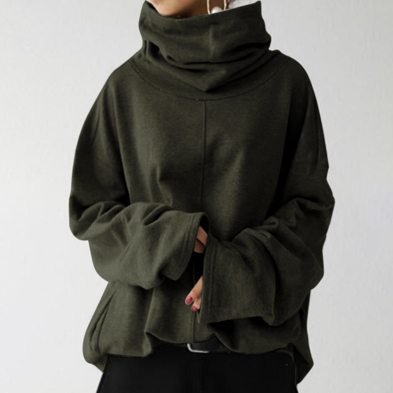 Hoodie Women | Oversized Cozy Design with High Neck | E&W - 4 - Elenwear