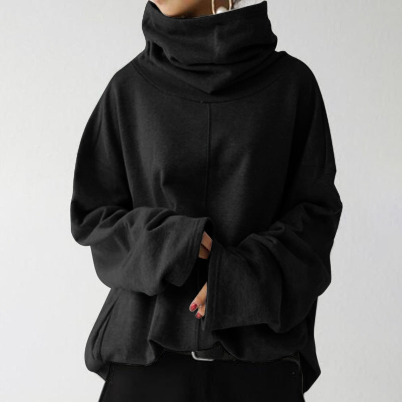 Hoodie Women | Oversized Cozy Design with High Neck | E&W - 3 - Elenwear