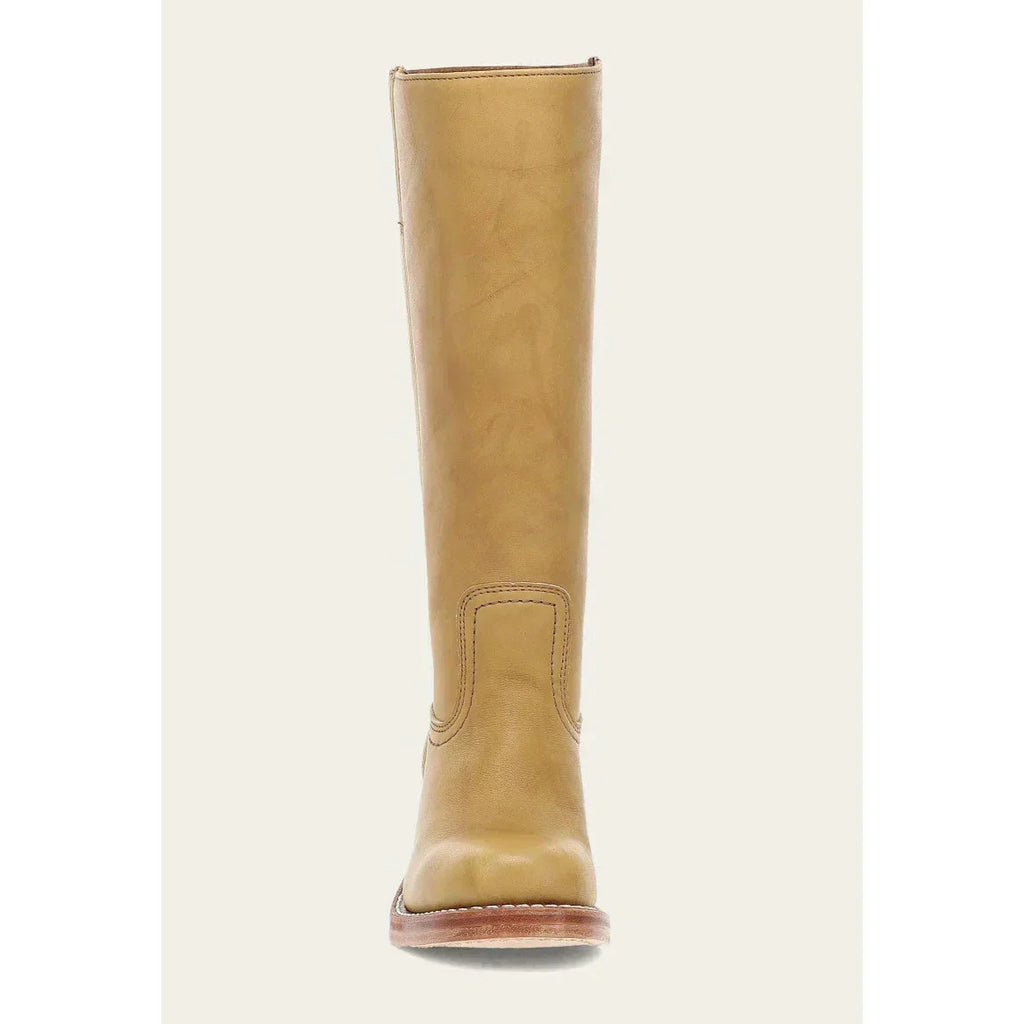 Women's Leather Knee-High Boots with Block Heel | E&W - 15 - Elenwear