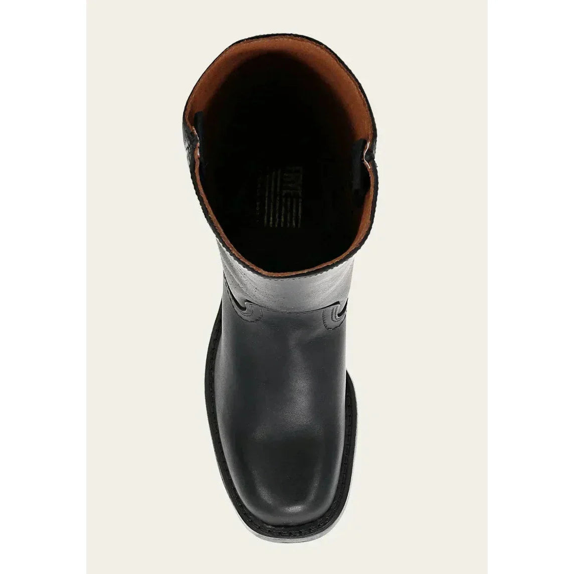 Women's Leather Knee-High Boots with Block Heel | E&W - 26 - Elenwear