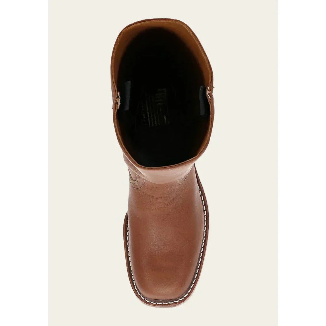 Women's Leather Knee-High Boots with Block Heel | E&W - 21 - Elenwear