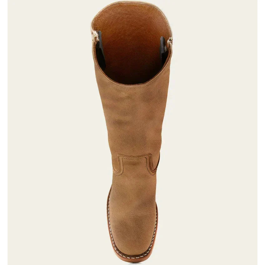 Women's Leather Knee-High Boots with Block Heel | E&W - 9 - Elenwear