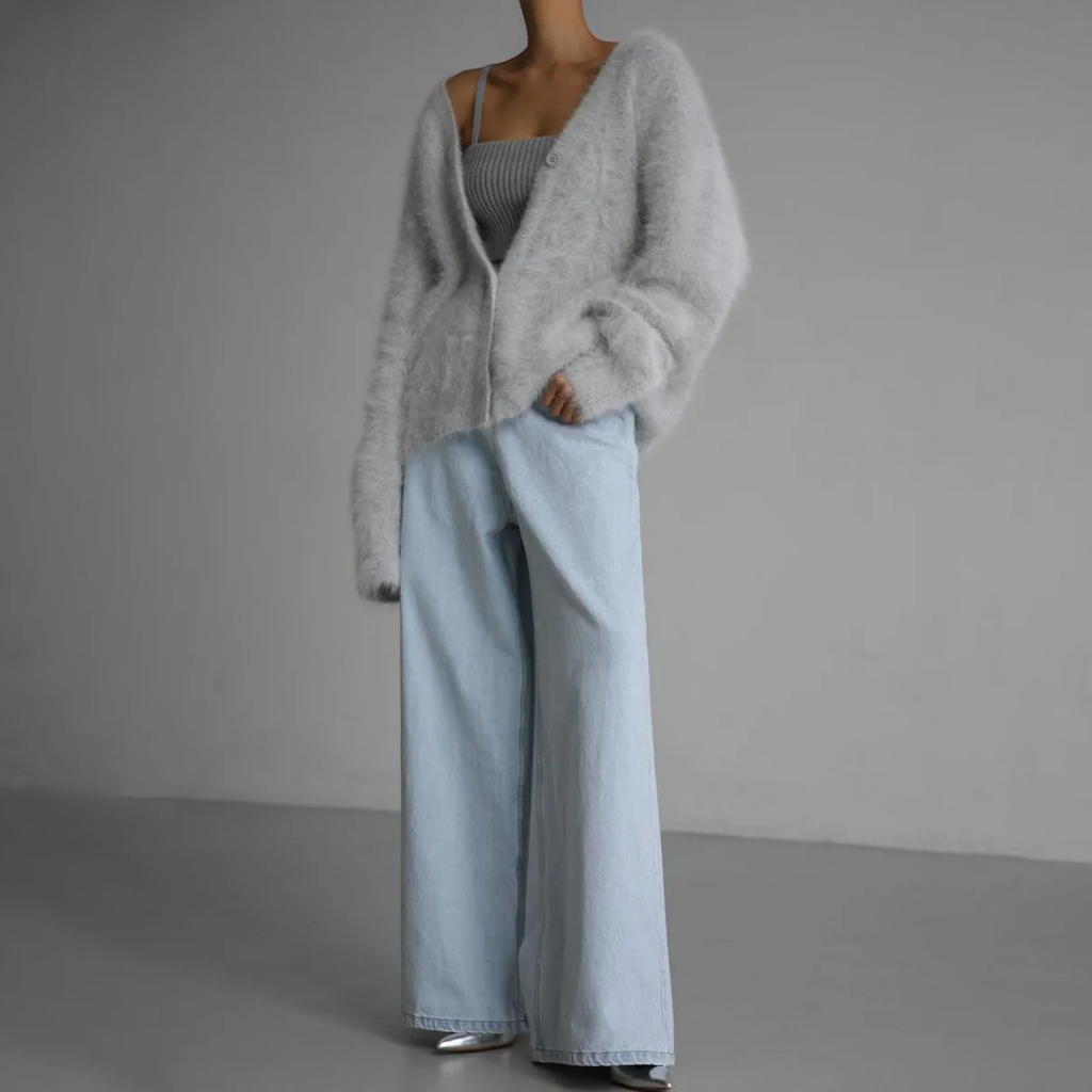 Cardigan Women’s Soft Fluffy Knit | E&W - 5 - Elenwear
