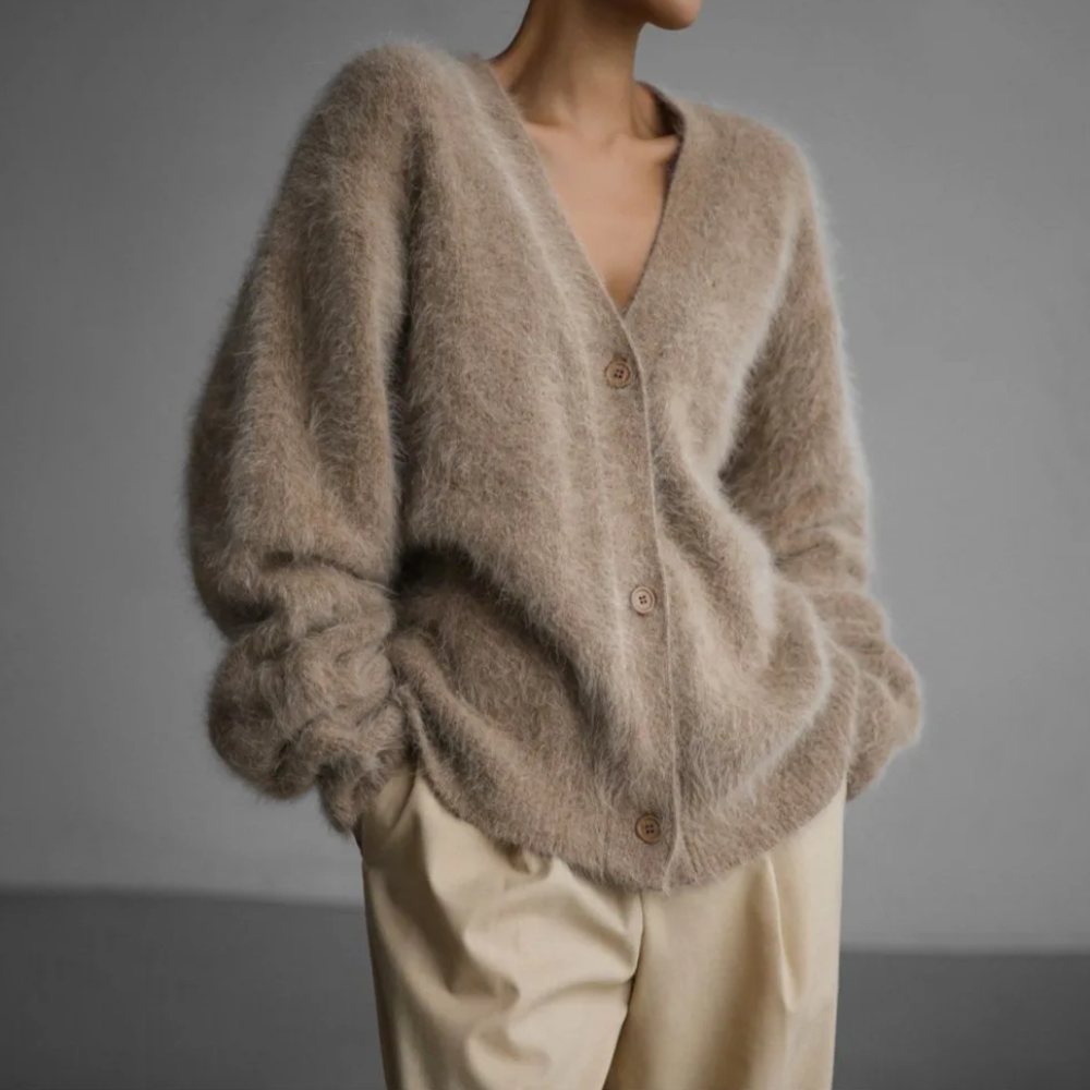 Cardigan Women’s Soft Fluffy Knit | E&W - 6 - Elenwear