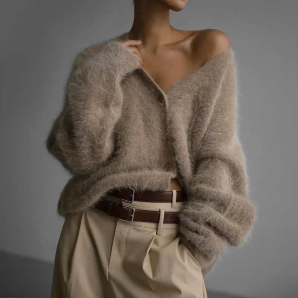 Cardigan Women’s Soft Fluffy Knit | E&W - 8 - Elenwear