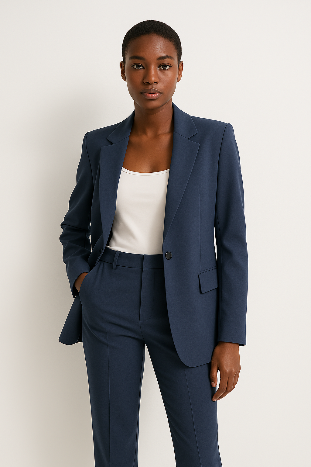 Women's Tailored Blazer in Classic Colours | E&W - 1 - Elenwear