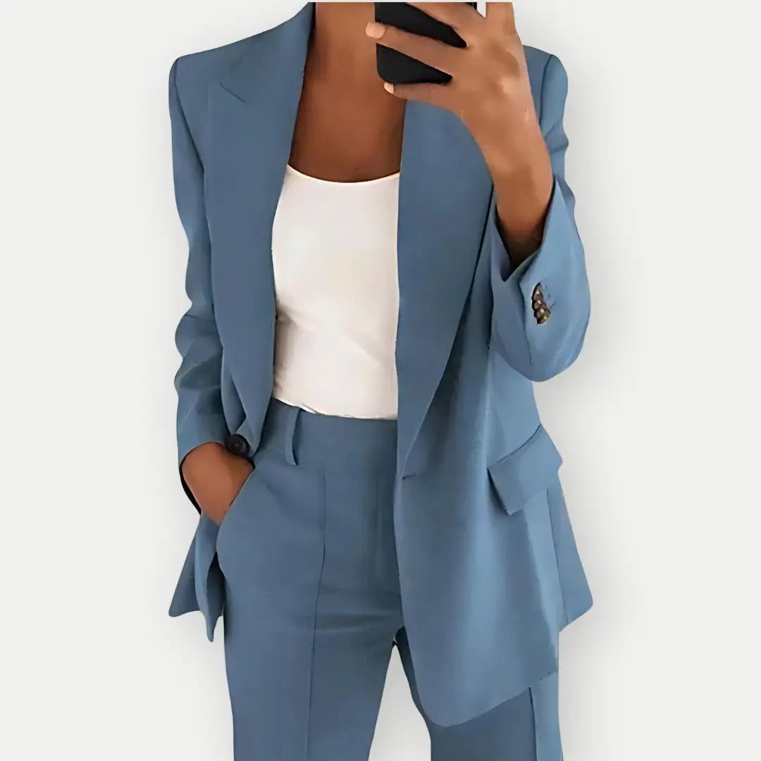Women's Tailored Blazer in Classic Colours | E&W - 5 - Elenwear