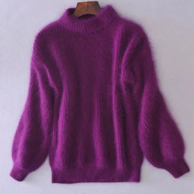 Women's Soft Balloon Sleeve Knit Sweater | E&W - 5 - Elenwear