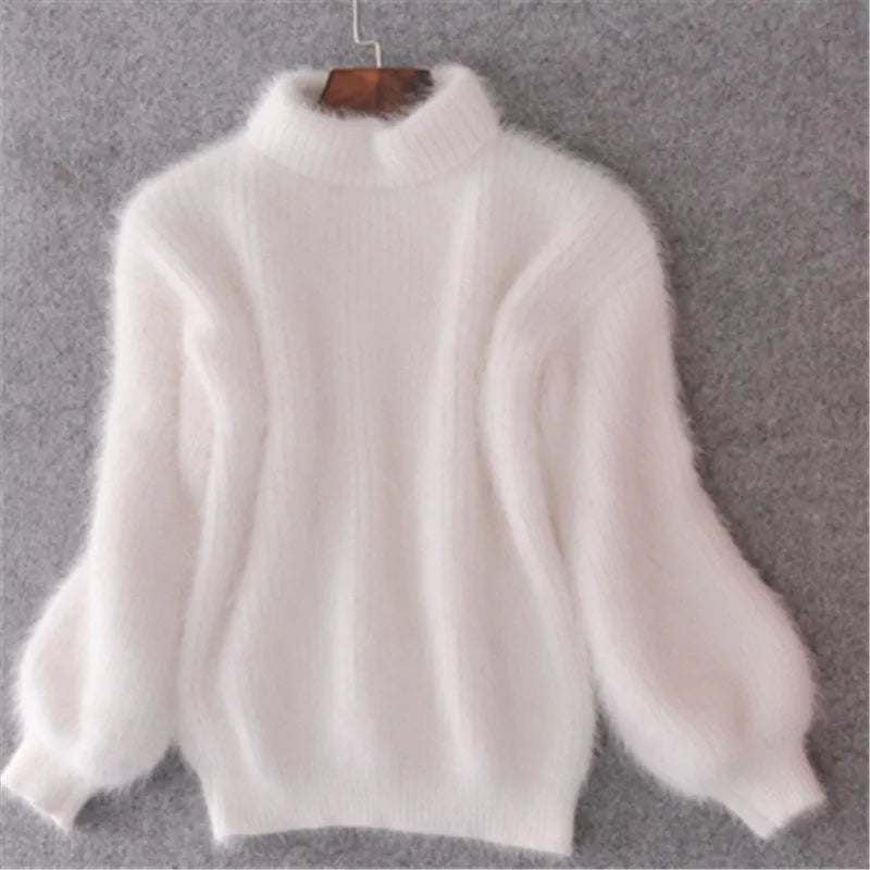 Women's Soft Balloon Sleeve Knit Sweater | E&W - 2 - Elenwear