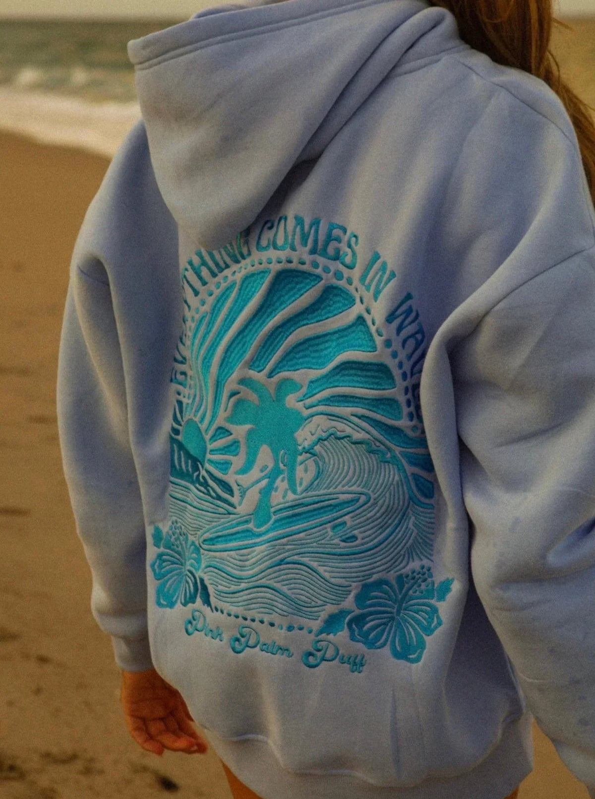 Hoodie Women’s Relaxed Fit with Tropical Print | E&W - 7 - Elenwear