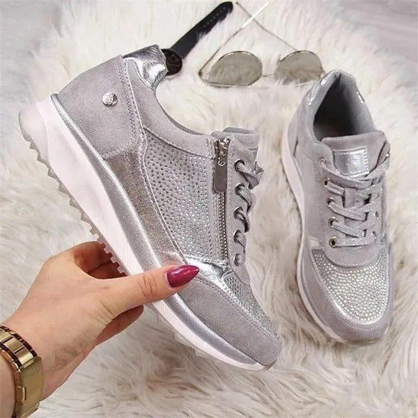 Women's Casual Sneakers with Zip Detail | E&W - 4 - Elenwear