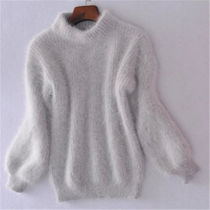 Women's Soft Balloon Sleeve Knit Sweater | E&W - 4 - Elenwear
