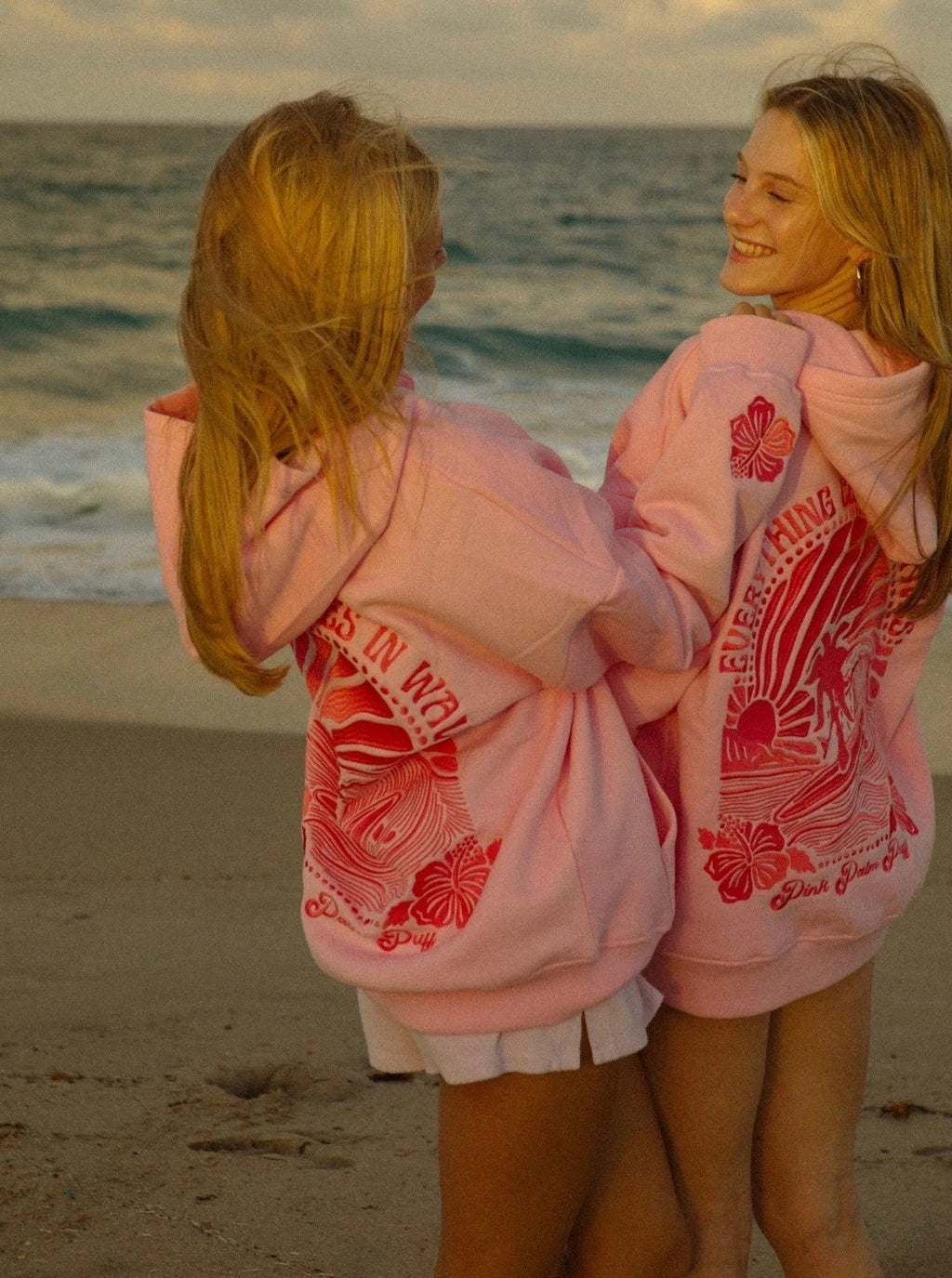 Hoodie Women’s Relaxed Fit with Tropical Print | E&W - 2 - Elenwear