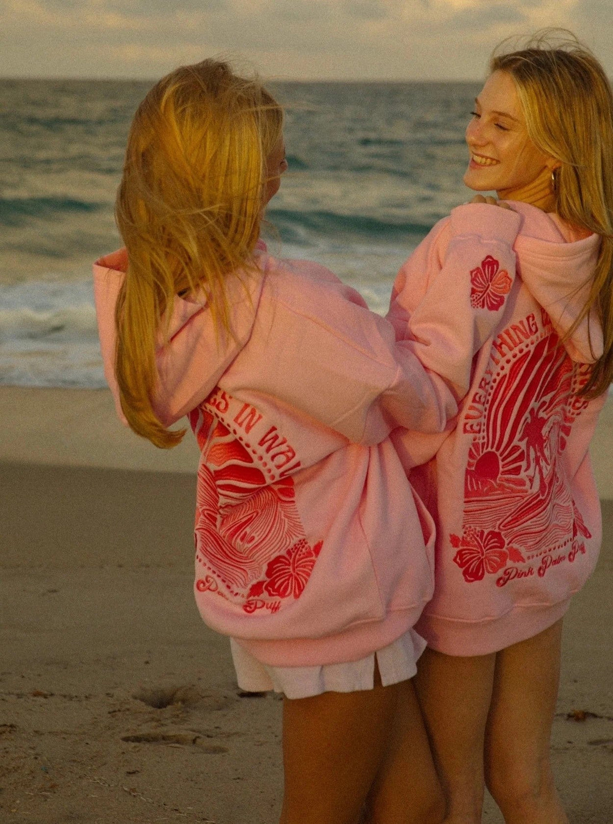 Hoodie Women’s Relaxed Fit with Tropical Print | E&W - 2 - Elenwear