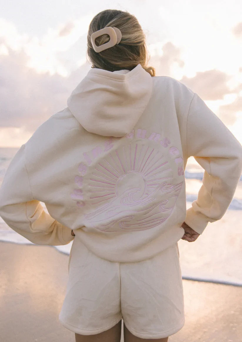 Hoodie Women’s Relaxed Fit with Tropical Print | E&W - 5 - Elenwear