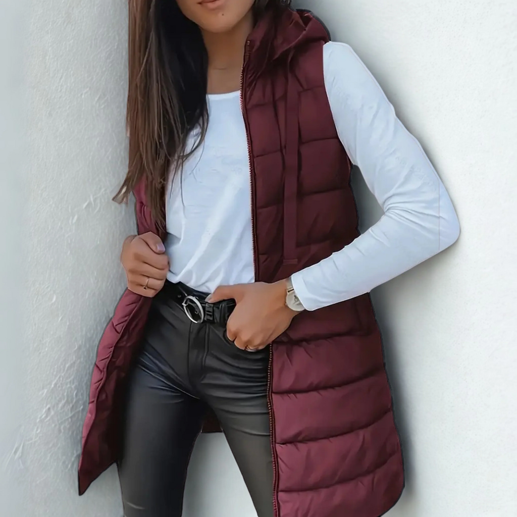 Hooded Quilted Gilet Women's | Lightweight Warmth | E&W - 5 - Elenwear