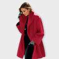 Oversized Wool Coat for Women | Elegant Lapel & Relaxed Fit | E&W - 7 - Elenwear