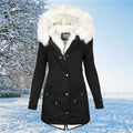 Parka Coat Women | Stylish Faux Fur Hood & Flattering Fit | E&W - 1 - Elenwear