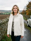 Polar Fleece Stand-Collar Jacket - Beige