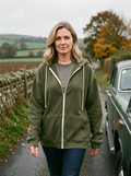 Corduroy Drawstring Shacket - Army Green