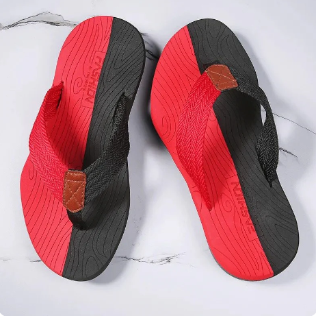 Summer Orthopedic Sandals Women Light Arch Support Flip-flops Rubber ...