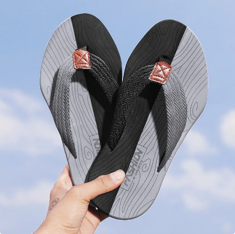 Summer Orthopedic Sandals Women Light Arch Support Flip-flops Rubber ...